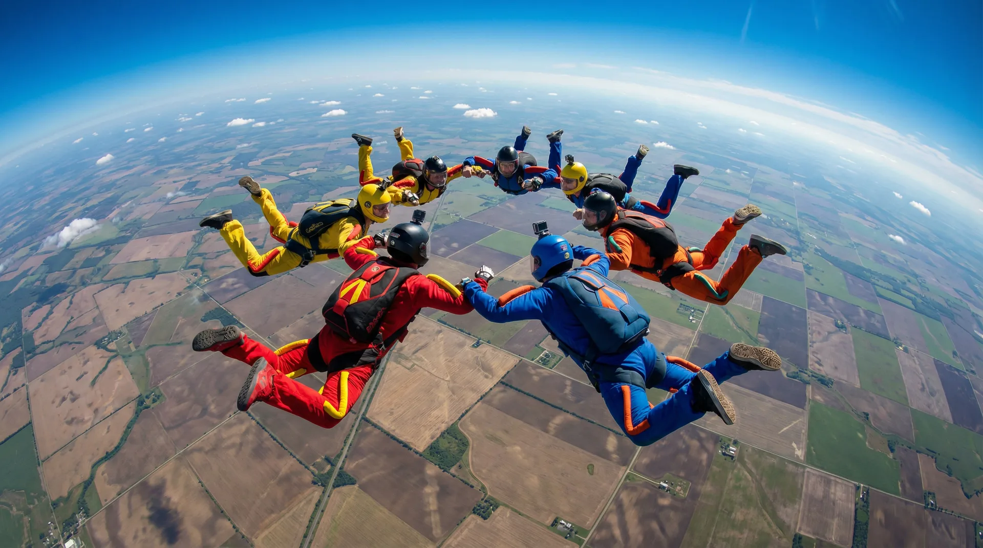 高空跳伞编队飞行 - 必撸大赛 打飞机频道